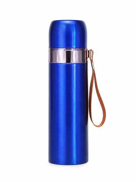 500ml Stainless Steel Insulated Water Bottle Hot &amp; Cold Flask Blue