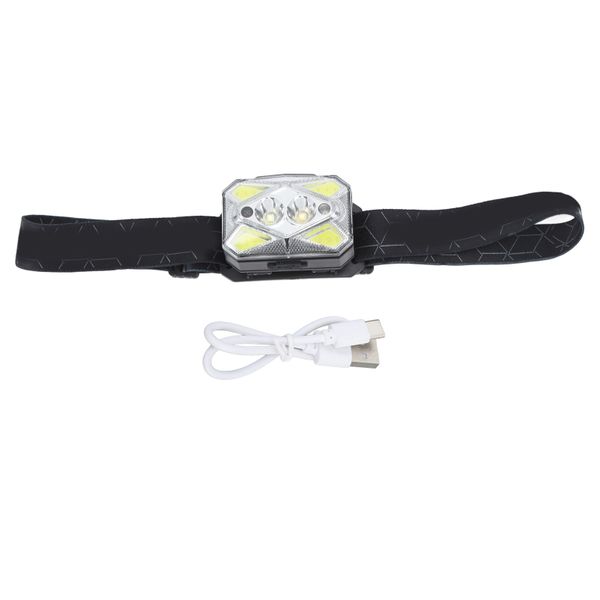 COB Headlamp 9 Mode Waterproof Type C For Fishing