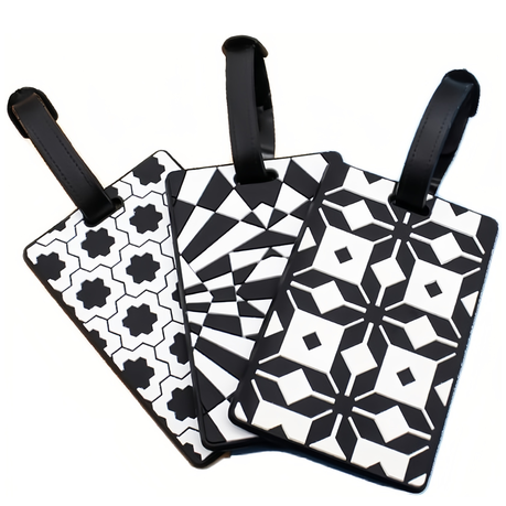 3 PK Luggage Tags Luggage Label Suitcase Tags Anti-Lost Bag Tag Waterproof Image