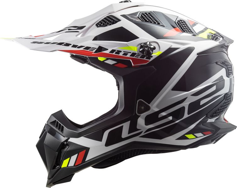 LS2 MX700 Subverter Evo Stomp White/Black Motocross Helmet