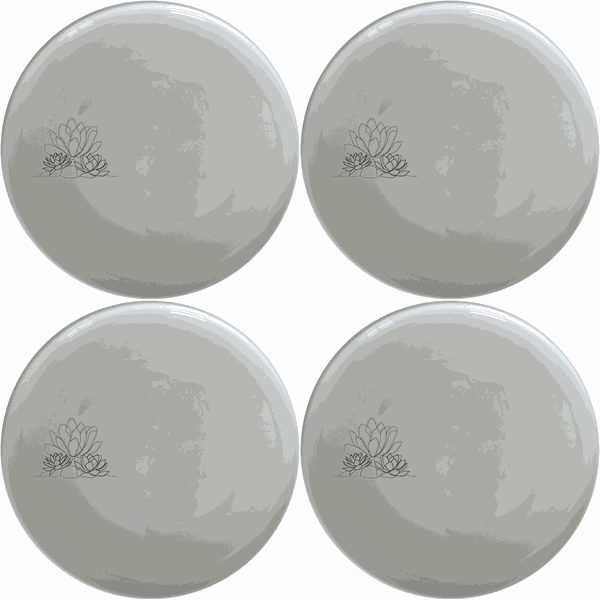 Succulent Garden Dinner Plate Set of 4 - Range 4