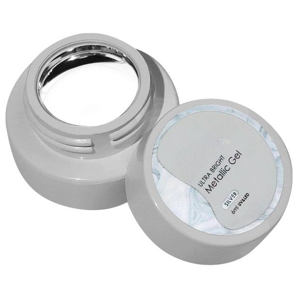 Reflective Metallic UV Gel Nail Polish - Silver