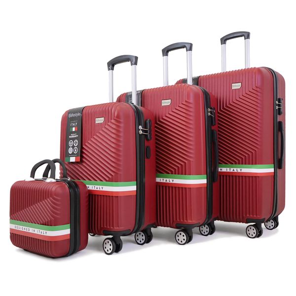 Roma Hardshell Luggage Set on 360 Spinner Wheels with TSA Lock