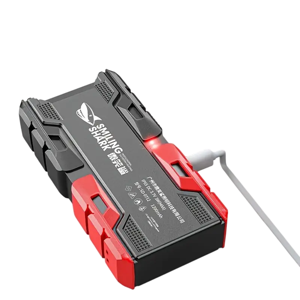 Smiling Shark USB Rechargeable Power Bank 1500mAH with Flashlight