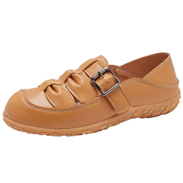 Women's 2-in-1 Convertible Slip-Ons - Buckle Strap Flat Mules