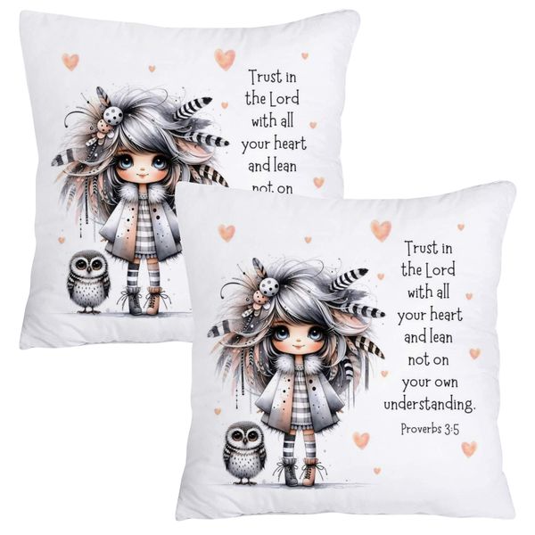 Scatter Cushion Cover Set (50cmx50cm) - Trust in the Lord