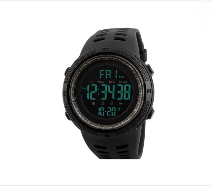 Men's Sport Waterproof Dual Time Alarm Stopwatch by J Factor