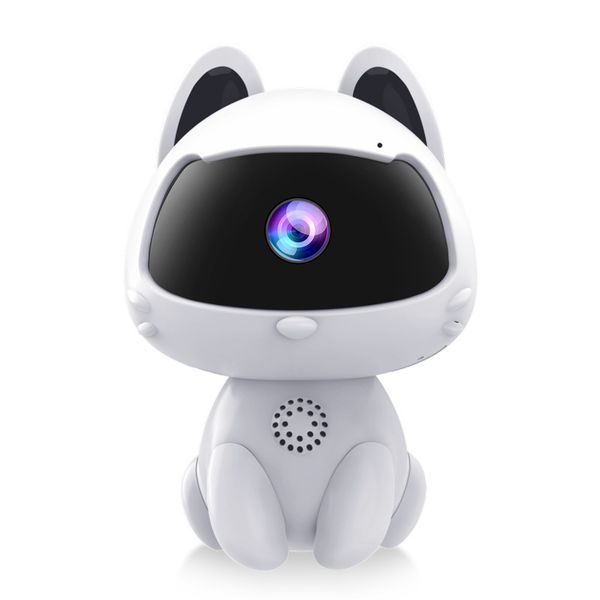 Cat-Shaped Indoor WiFi Camera White 1 Piece