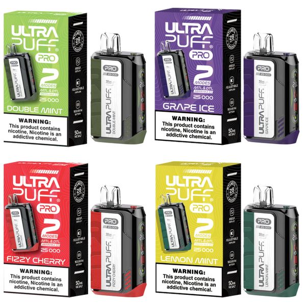 Ultra Puff Pro 25k Disposable Vapes - Frankie Mix (Pack of 4)