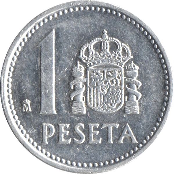 1985 Spain 1 Peseta King Juan Carlos I