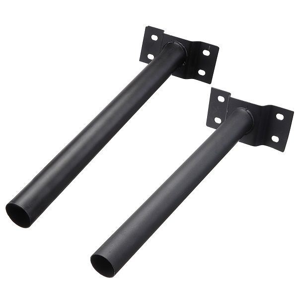 2 x Solar Street Light Mounting Bracket Pole - Black