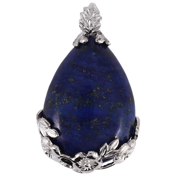 Women Angel Tears Water Drop Semi-Precious Gemstones Pendant -Lapis lazuli