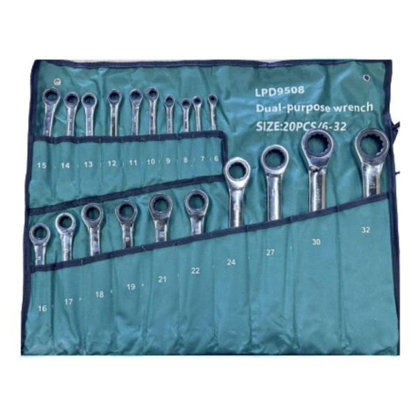 Set of Combination Ratchet Wrenches 20pc