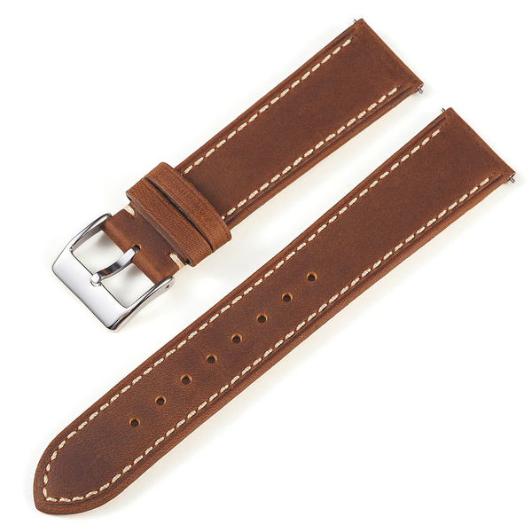 Replacement Leather Watch Strap for Universal Watches Bracelet 22mm