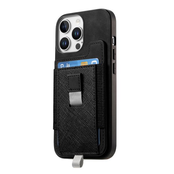 Magnetic Creative Pull-Out Card Phone Case Compatible with iPhone13 Pro Max