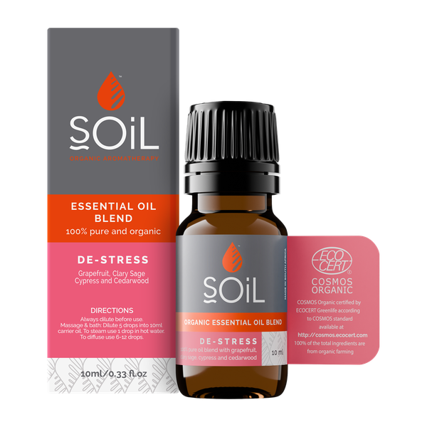 Organic De-Stress Essential Oil Blend