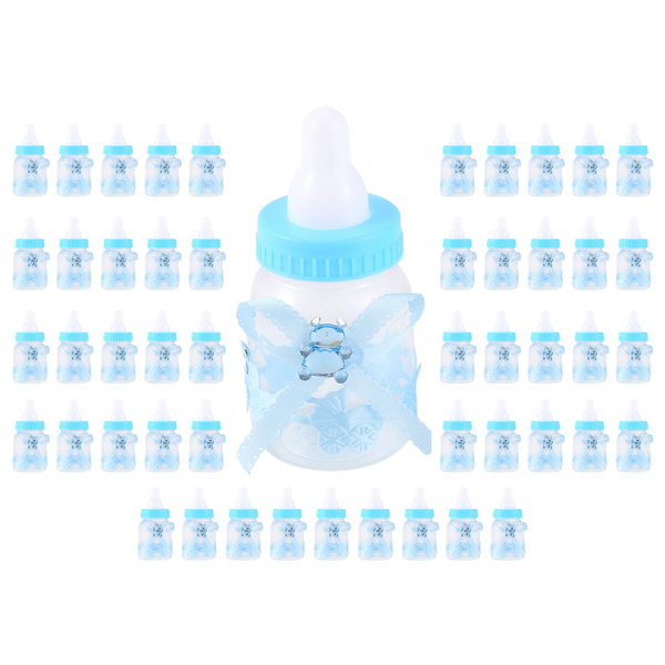 Baby Bottle Wedding Favors and Gifts Decoration(light blue) 9x4cm