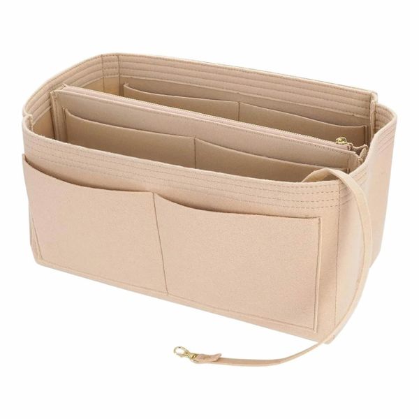 Purse Organizer Insert for Handbags, Premium Felt Organizer