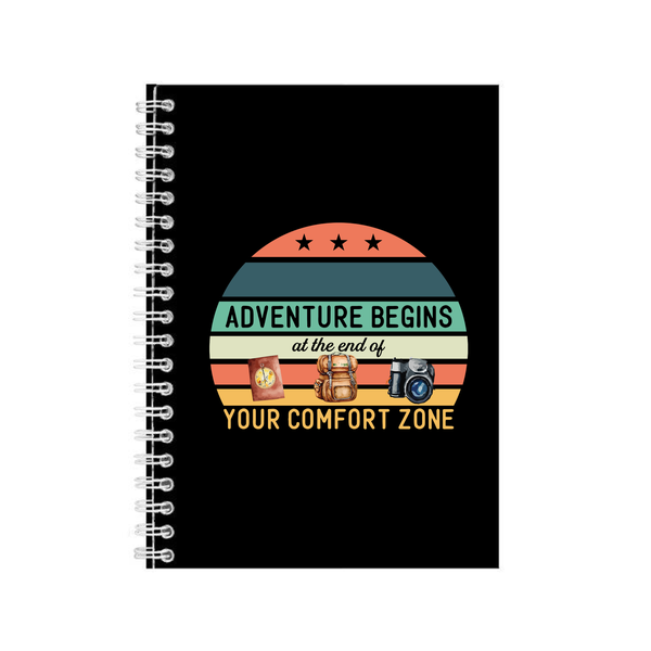 Comfort zone A5 Notebook Pad for Adventure Lovers Trendy Graphic Present014