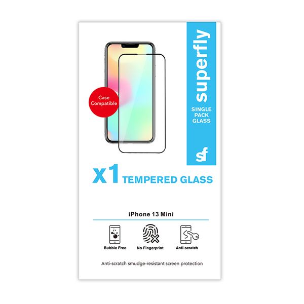 Superfly Tempered Glass Screen Protector for Apple iPhone 13 Mini