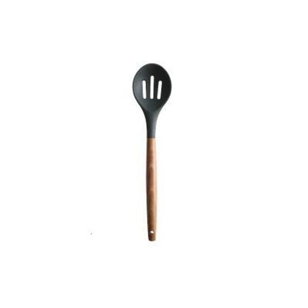 Wood Handle Spatula Heat-Resistant Non-Stick Colander Spoon