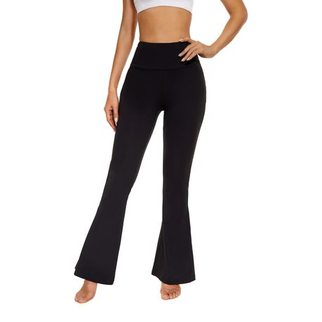 Women's Black Flare Yoga Pant Casual Bootcut Leggings Workout Lounge Pants, Shop Today. Get it Tomorrow!