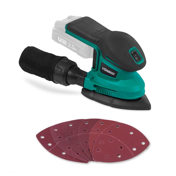 VONROC Mouse Sander 20V | Excl battery and charger