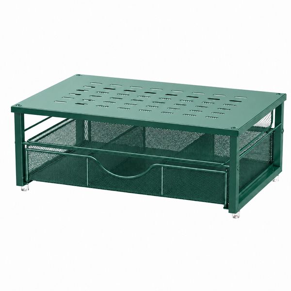 Green Ergonomic Monitor Riser Desk Organizer Stand