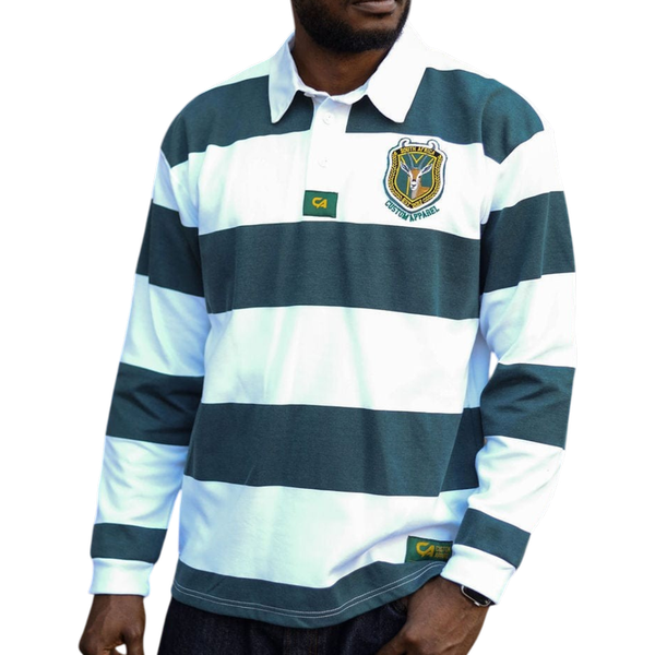 CA Supporters Jersey Long aleeve - White/Green Stripe