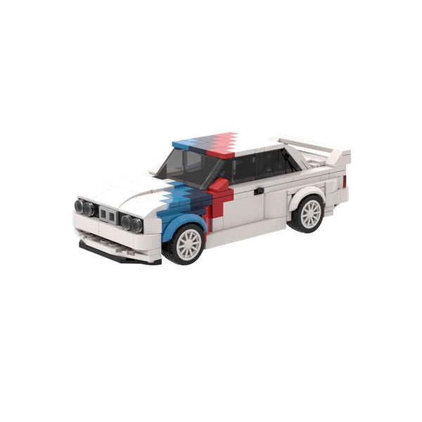 BMW E30 Motorsport Inspired Building Block Set (White)