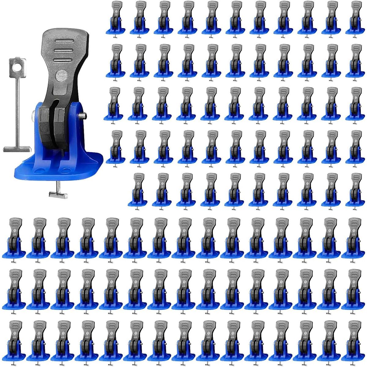 100-piece Tile Leveling System Kit, Reusable Tile Leveler