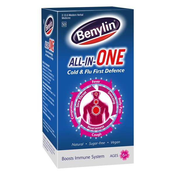 Benylin All-In-One Syrup, Cold &amp; Flu First Defense, 100ml