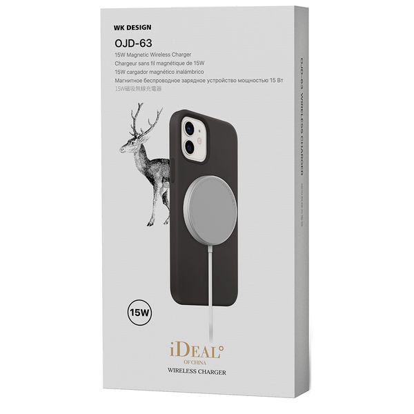 WK iDeal Aluminium MagSafe Charger for iPhone 12