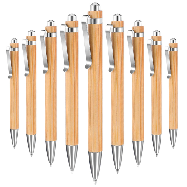 Bulk Bamboo Ballpoint Pen - Black Ink - 50 Piece