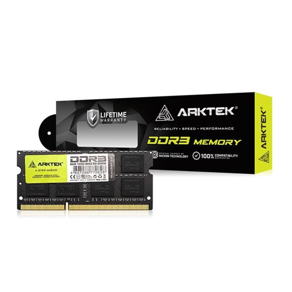 Arktek 8GB DDR3 1600MHz Laptop SO-DIMM | High-Performance Notebook Memory