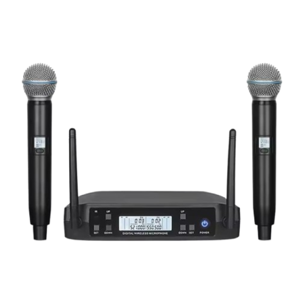 2 Microphones SHURE SM58 GLXD4 Wireless