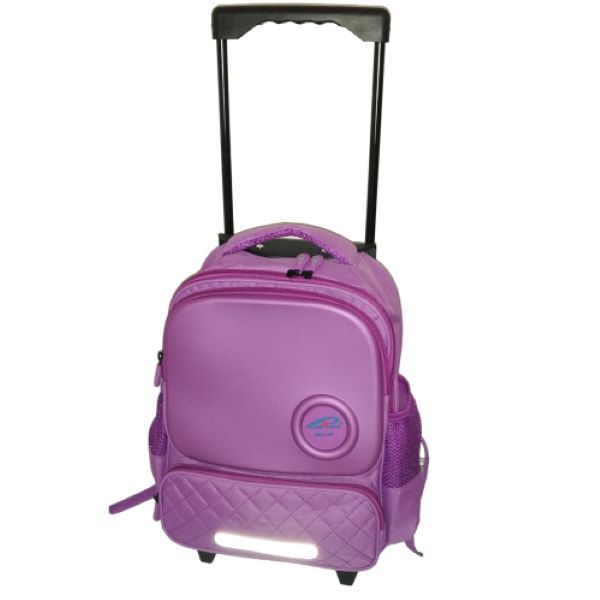 Kids 14" rolling School bag/Backpack, Purple