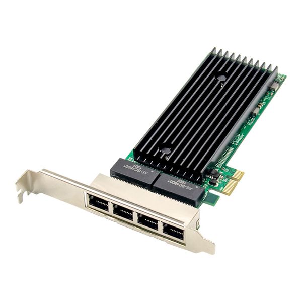 Pci-E 4 Port Rj45 Server 1 x Pcie X1 Intel 82576 Chip 10/100/1000Mbps