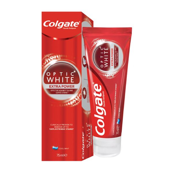 Colgate Optic White Extra Power, Whitening Toothpaste, 75ml