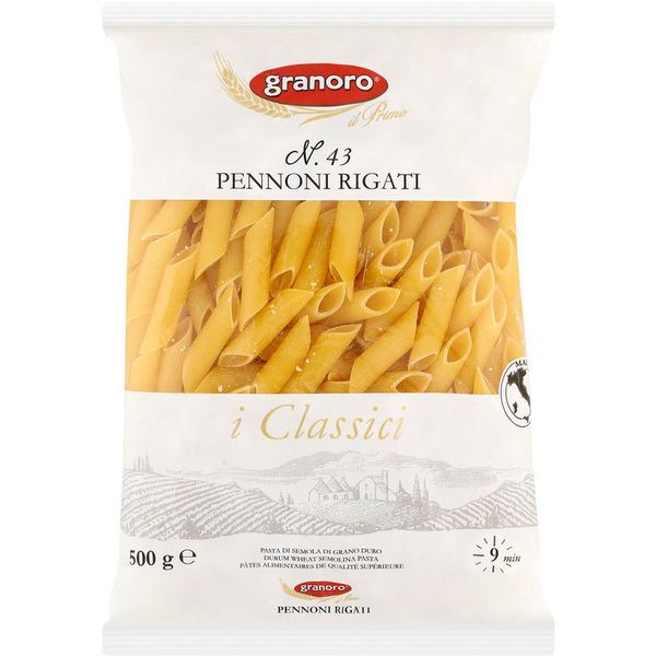 Granoro Pennoni Rigati (6 x 500g), Halaal, Kosher.