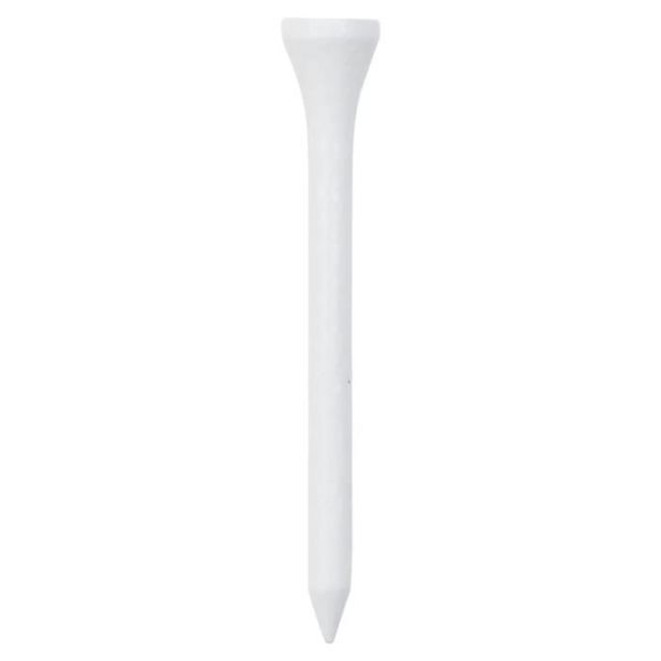 Golf Tees x100pcs Bamboo 70 mm White
