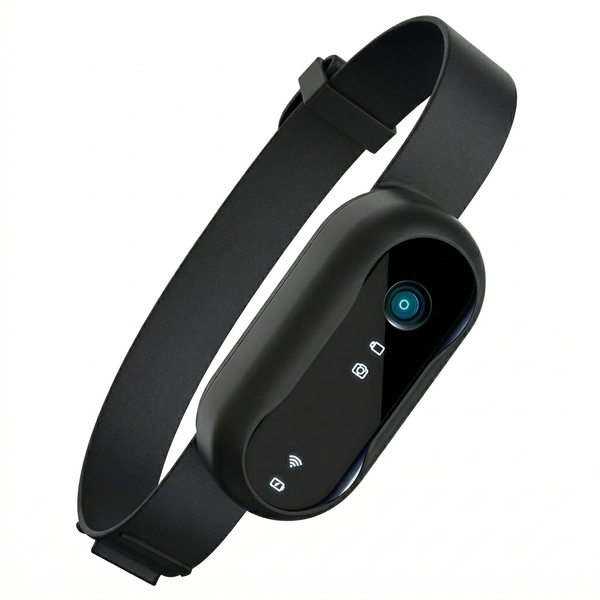 HD 1080P 32G Wearable Pet POV Camera with App Sync&amp;Waterproof Silicone Case