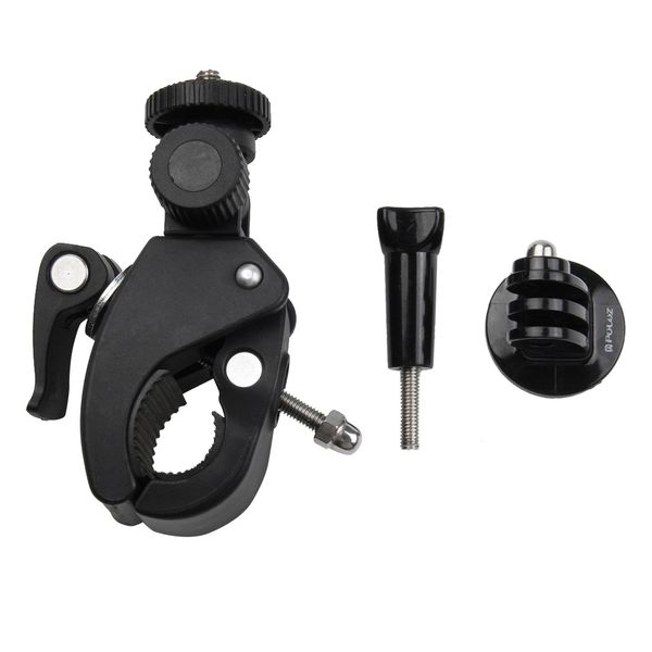 PULUZ Motorcycle/Bicycle Handlebar Mount with Tripod Mount &amp; Screw