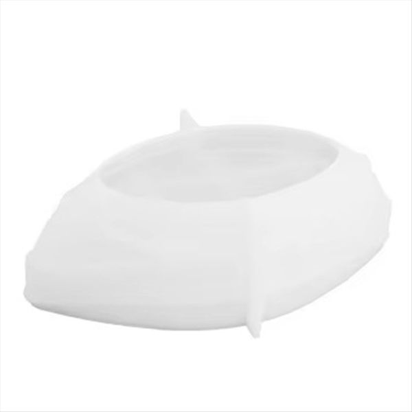 Candle Vessel Silicone Mold Oval Bowl Candle Boat Jar Molds Rope Pattern Ep