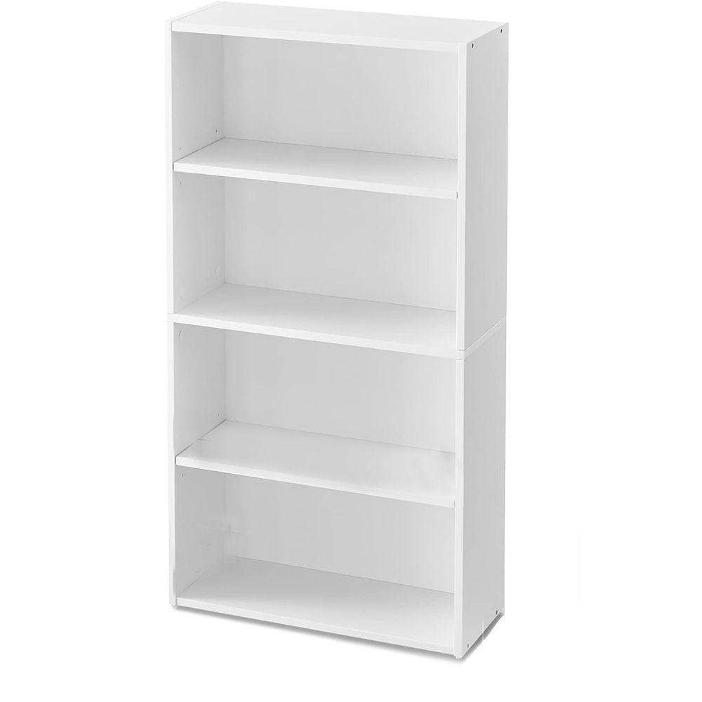 4-Tier Bookcase - Compact Wooden Storage Organizer | Shop Today. Get it ...