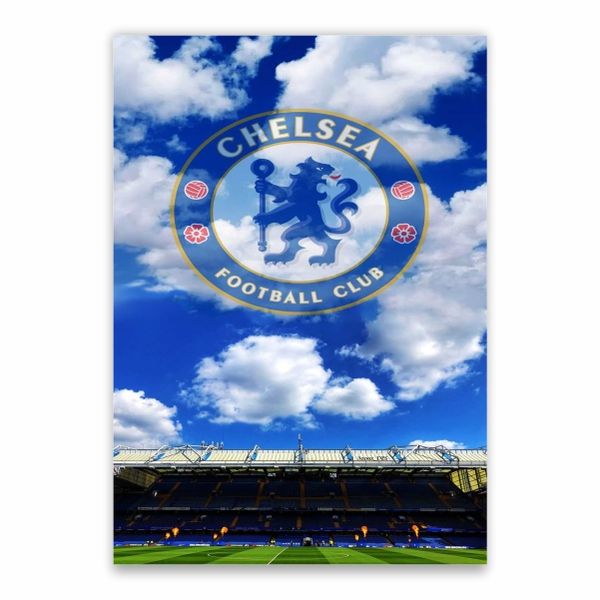 Chelsea Logo And Stadium Poster - A1