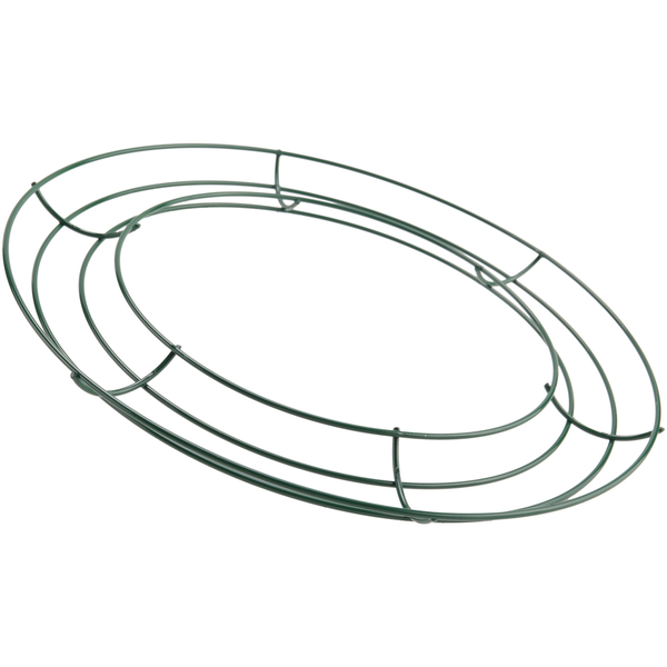 6 Pieces Dark Green Wire Wreath Rings Wire Wreath Frame