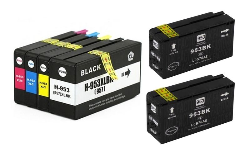 HP 953XL / 953 Multipack + 2 x Extra Black - Compatible