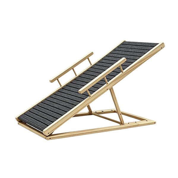 Wooden Pet Ladder Dogs Cats Foldable Ramp Pets for Couch Bed Trunk Access
