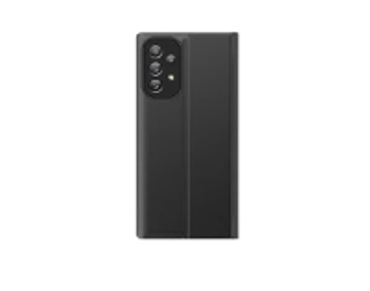 Leather Flip Stand Phone Case Compatible with Samsung Galaxy A53 5G - Black